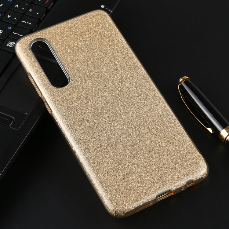 For Huawei P30 Full Coverage TPU + PC Glittery Powder Protective Back Case