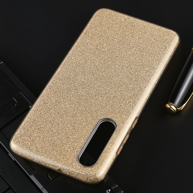 For Huawei P30 Full Coverage TPU + PC Glittery Powder Protective Back Case