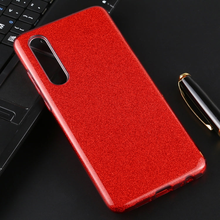 For Huawei P30 Full Coverage TPU + PC Glittery Powder Protective Back Case