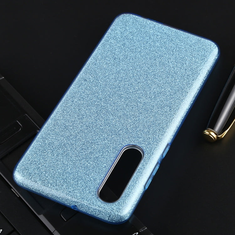 For Huawei P30 Full Coverage TPU + PC Glittery Powder Protective Back Case