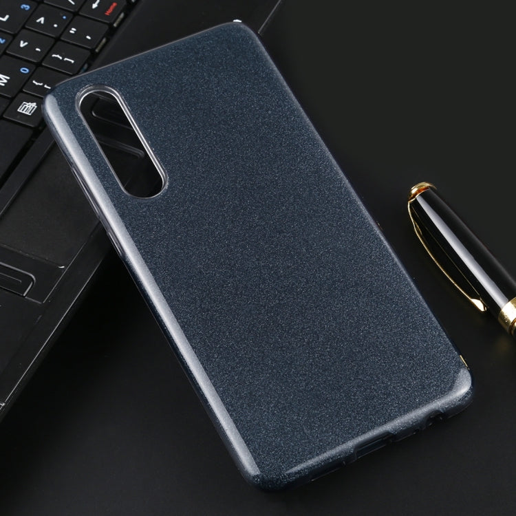 For Huawei P30 Full Coverage TPU + PC Glittery Powder Protective Back Case