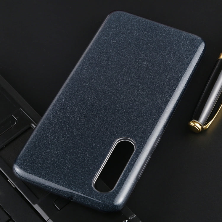 For Huawei P30 Full Coverage TPU + PC Glittery Powder Protective Back Case
