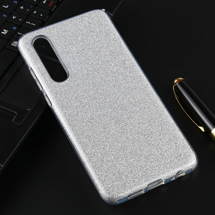 For Huawei P30 Full Coverage TPU + PC Glittery Powder Protective Back Case