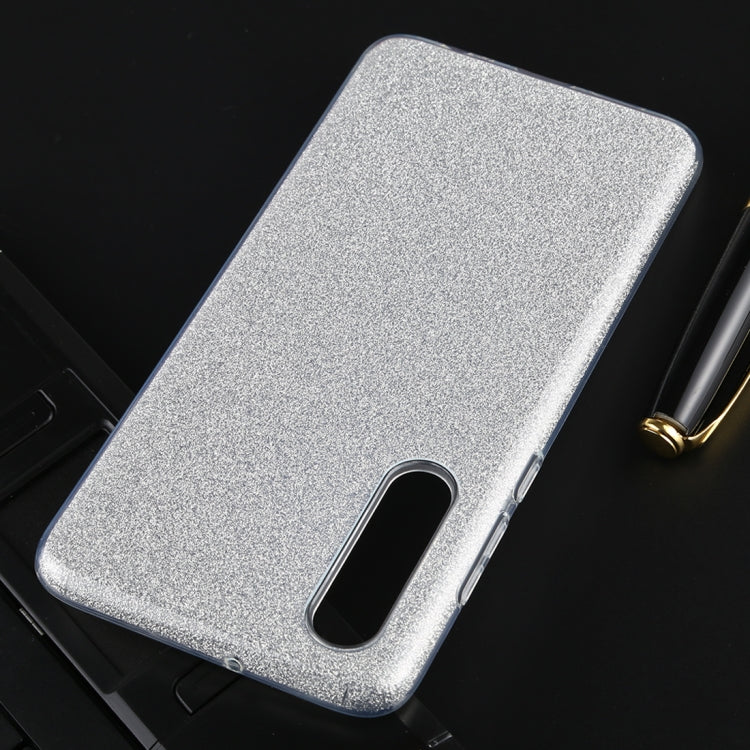 For Huawei P30 Full Coverage TPU + PC Glittery Powder Protective Back Case