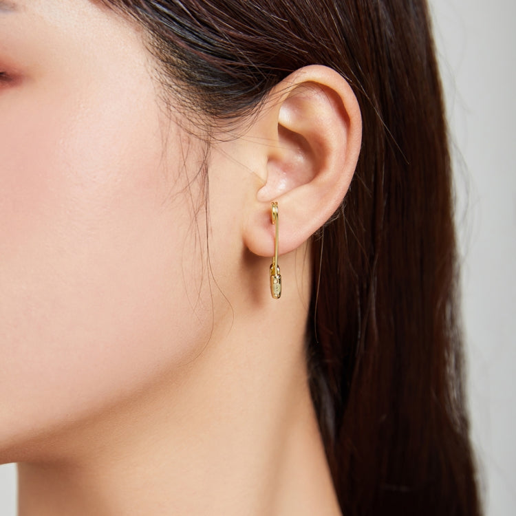 S925 Sterling Silver Simple Pin Women Earrings