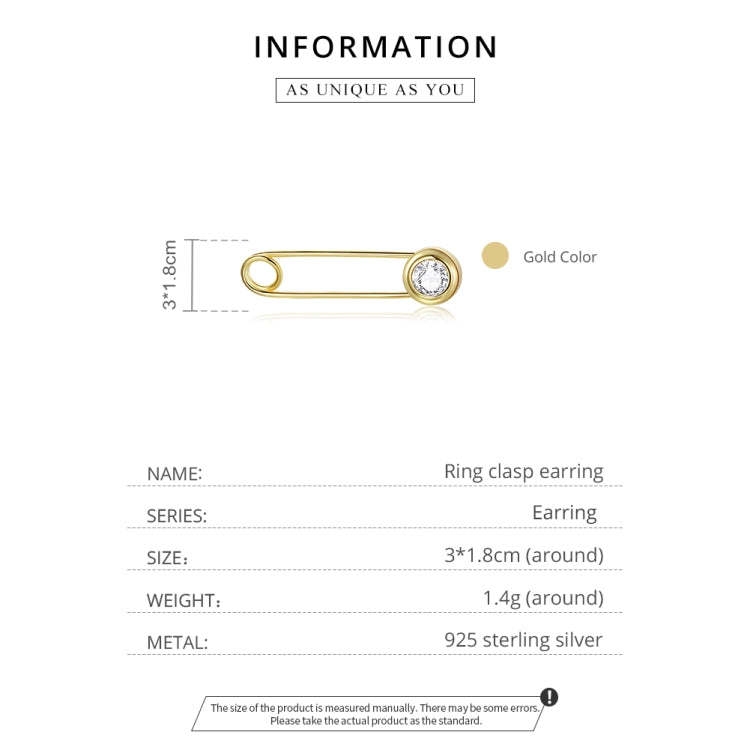 S925 Sterling Silver Sparkle Pin Women Earrings