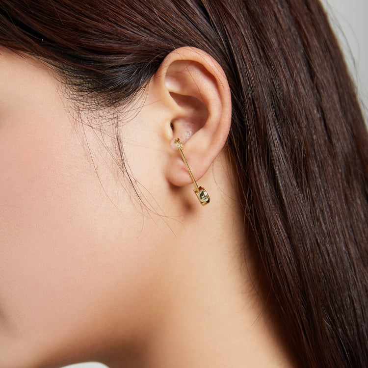 S925 Sterling Silver Sparkle Pin Women Earrings