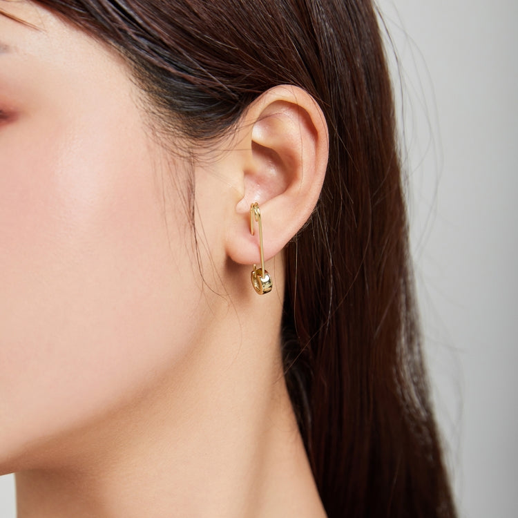 S925 Sterling Silver Sparkle Pin Women Earrings