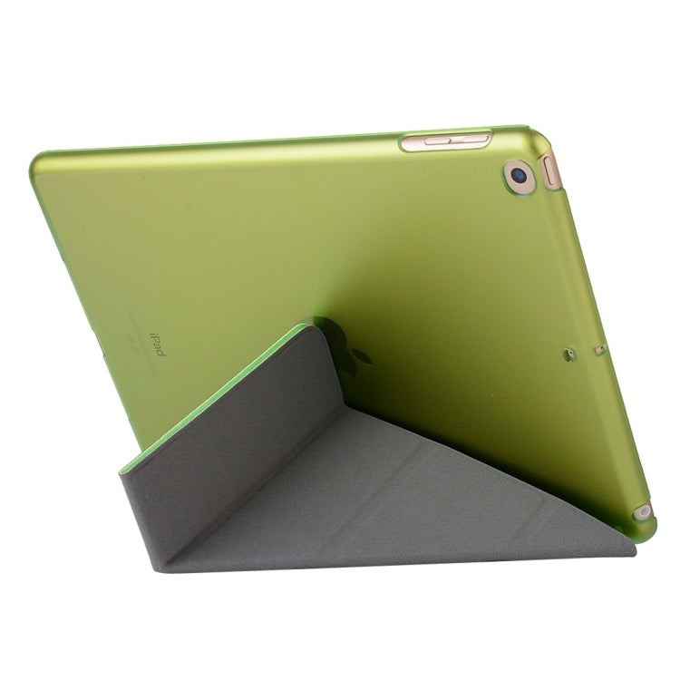 For iPad 10.2 2021 / 2020 / 2019 Silk Texture Horizontal Deformation Flip Leather Case with Holder