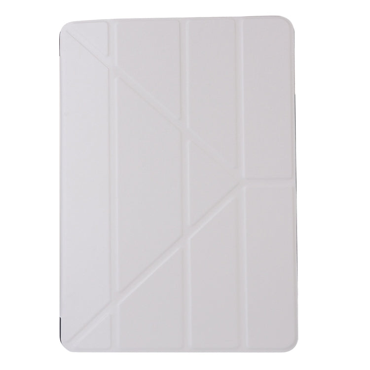 For iPad 10.2 2021 / 2020 / 2019 Silk Texture Horizontal Deformation Flip Leather Case with Holder