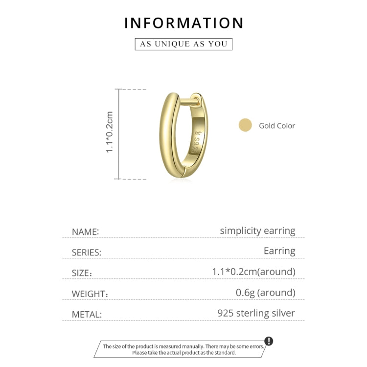 S925 Sterling Silver Ring Ear Studs Women Earrings