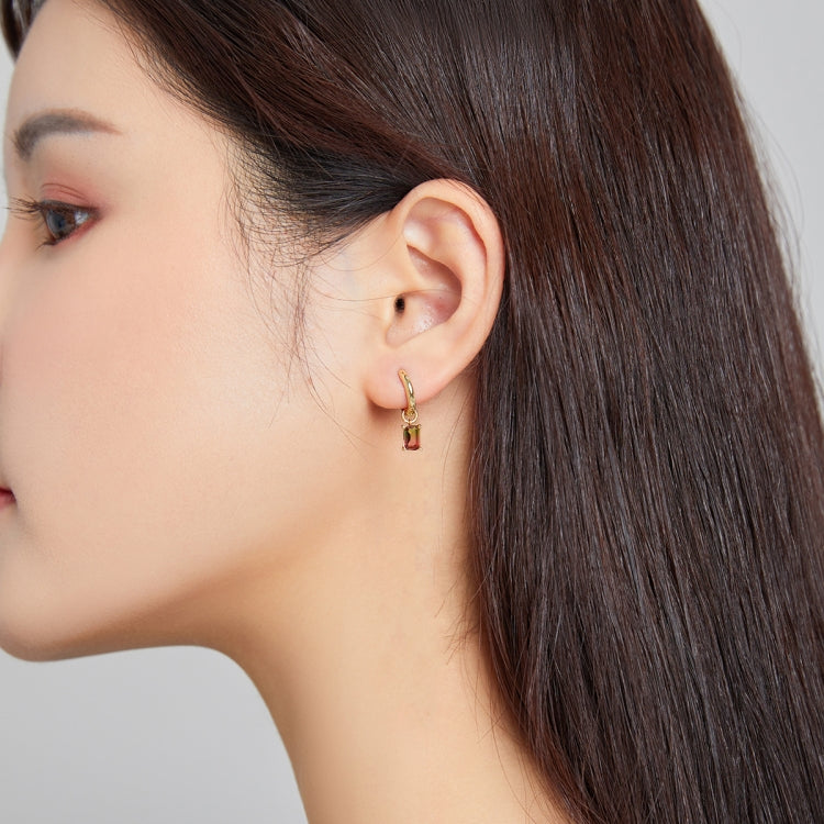 S925 Sterling Silver Ring Ear Studs Women Earrings