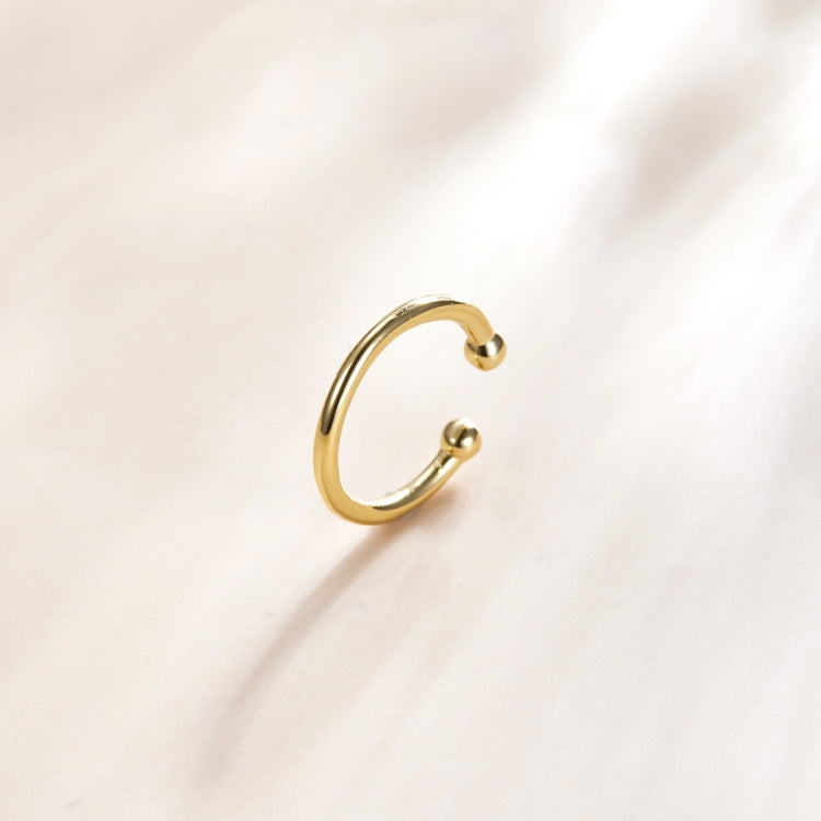 S925 Sterling Silver Ring Ear Clip Women Earrings