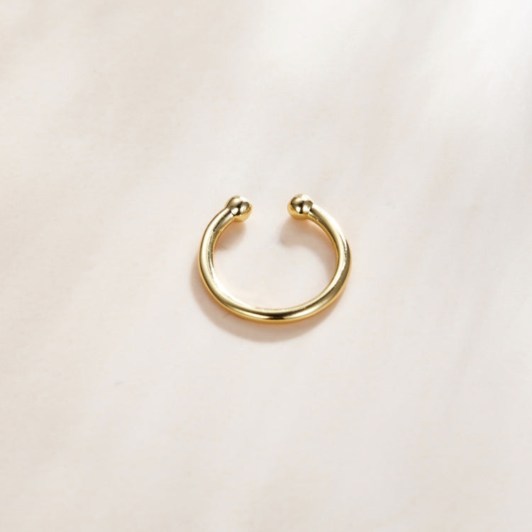 S925 Sterling Silver Ring Ear Clip Women Earrings