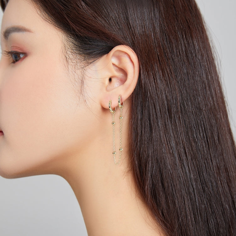 S925 Sterling Silver Tassel Ear Studs Women Earrings