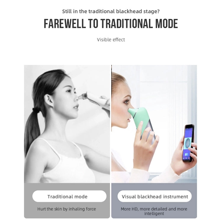 V100 AI Intelligent Visible Electric Blackhead Suction Instrument Pore Cleaner