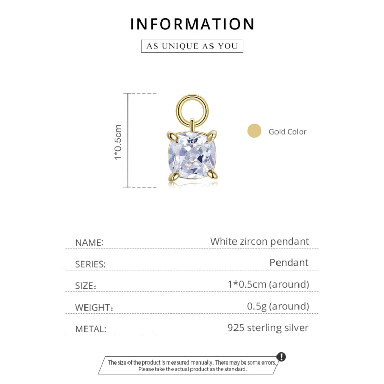 S925 Sterling Silver Silver White Zirconium Pendant Women Earrings