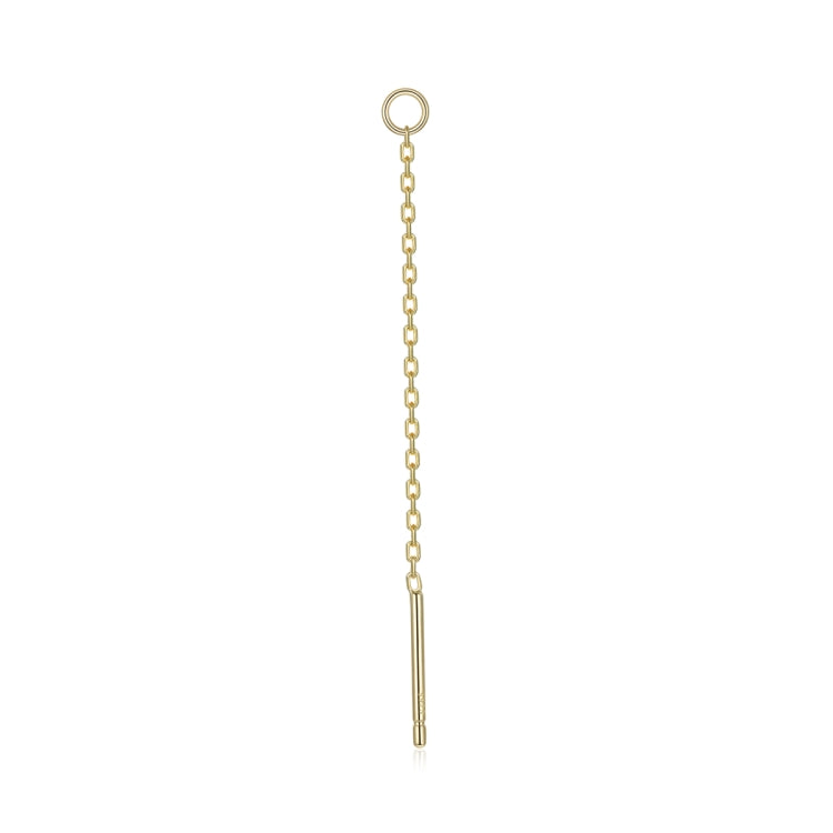 S925 Sterling Silver Silver Tassel Chain Women Earrings