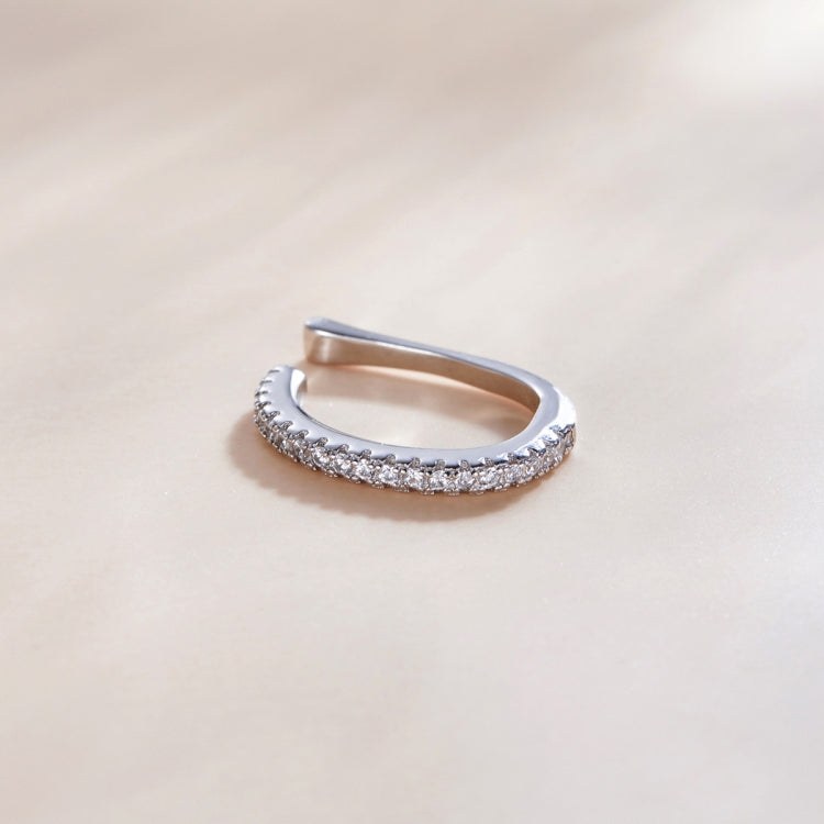 S925 Sterling Silver Silver Simple Ear Clip Women Earrings
