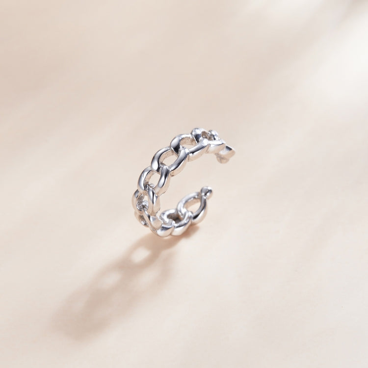 S925 Sterling Silver Silver Chain Ear Clip Women Earrings