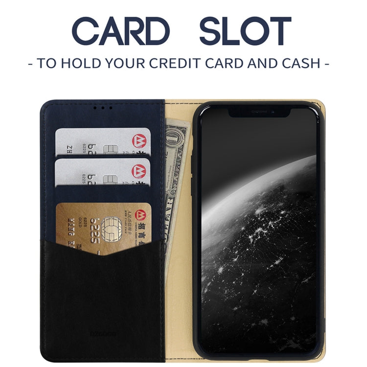 For iPhone 11 Pro DZGOGO ZEN Series Shockproof PU+ TPU Protective Case with Holder & Card Slots & Wallet