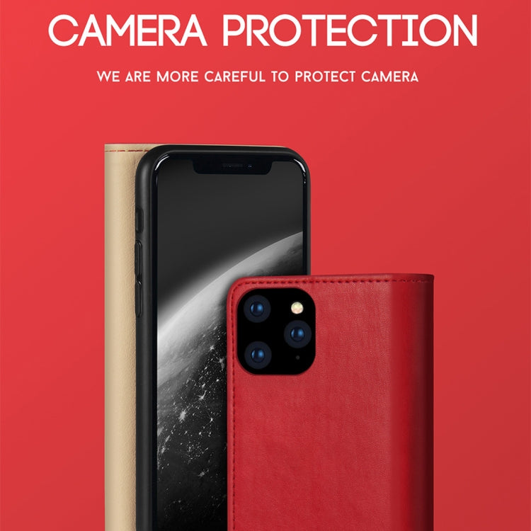 For iPhone 11 Pro DZGOGO ZEN Series Shockproof PU+ TPU Protective Case with Holder & Card Slots & Wallet