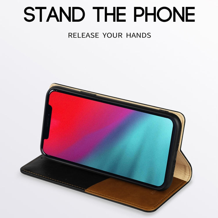 For iPhone 11 DZGOGO ZEN Series Shockproof PU+ TPU Protective Case with Holder & Card Slots & Wallet