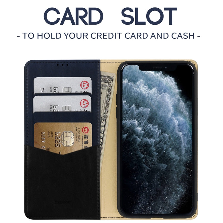 For iPhone 11 Pro Max DZGOGO ZEN Series Shockproof PU+ TPU Protective Case with Holder & Card Slots & Wallet