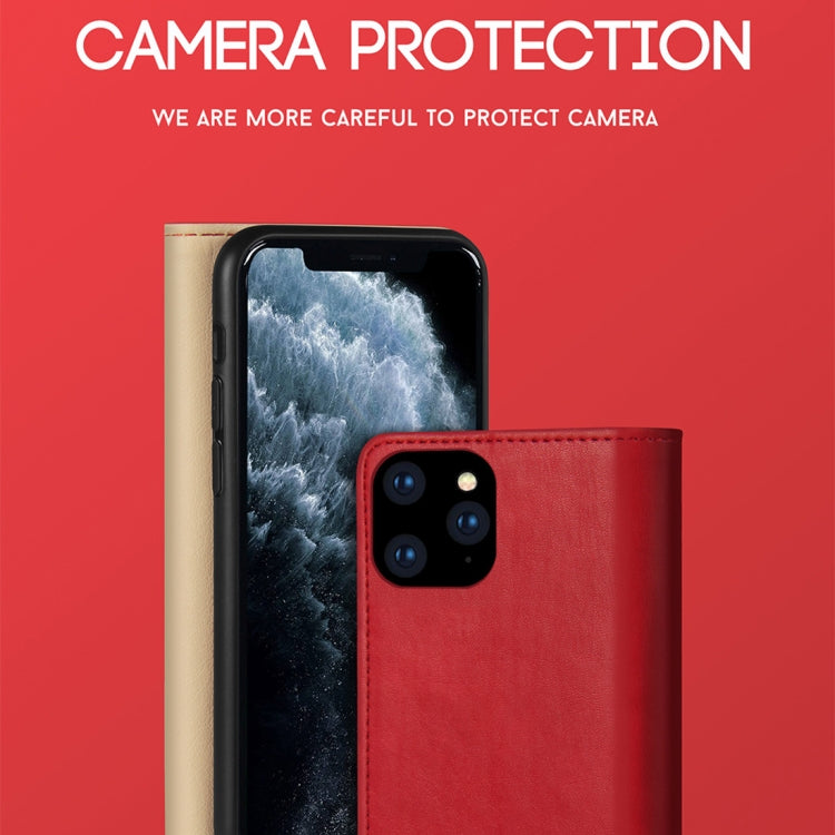 For iPhone 11 Pro Max DZGOGO ZEN Series Shockproof PU+ TPU Protective Case with Holder & Card Slots & Wallet