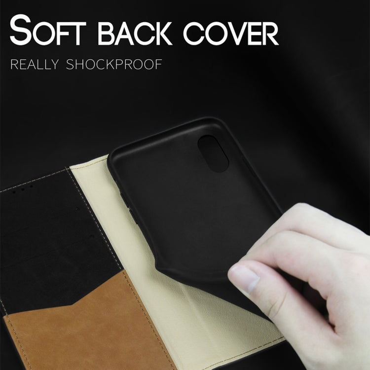 For iPhone XS / X DZGOGO ZEN Series Shockproof PU+ TPU Protective Case with Holder & Card Slots & Wallet