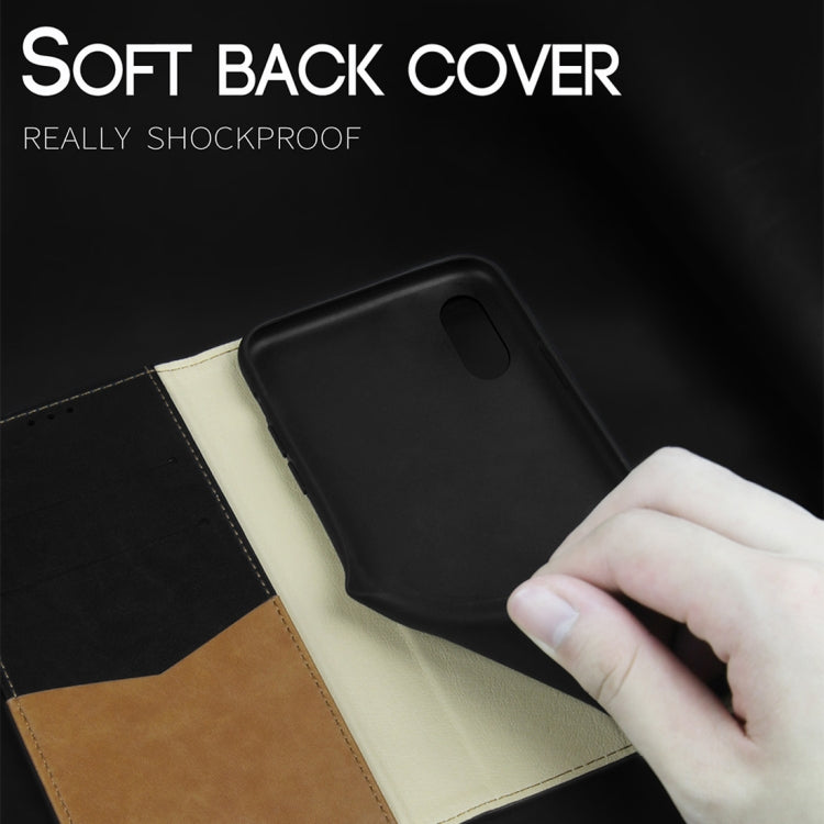 For iPhone XS Max DZGOGO ZEN Series Shockproof PU+ TPU Protective Case with Holder & Card Slots & Wallet