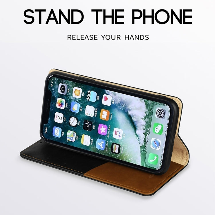 For iPhone XS Max DZGOGO ZEN Series Shockproof PU+ TPU Protective Case with Holder & Card Slots & Wallet