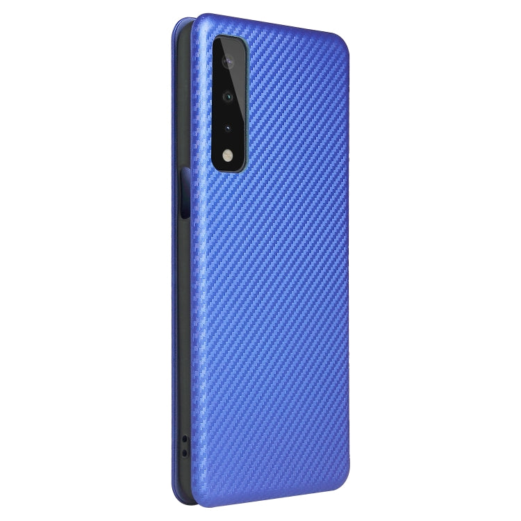 For LG Stylo 7 5G Carbon Fiber Texture Horizontal Flip TPU + PC + PU Leather Case with Card Slot