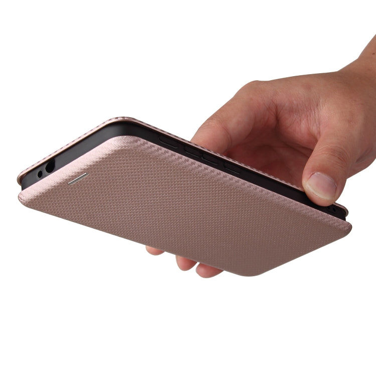 For Motorola Moto G30 / G10 Carbon Fiber Texture Horizontal Flip TPU + PC + PU Leather Case with Card Slot