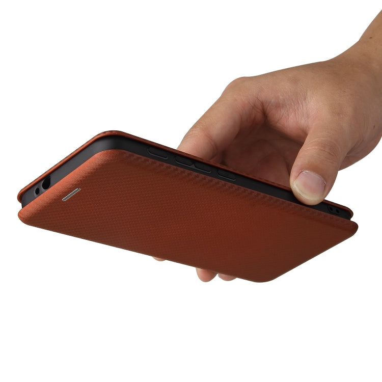 For Motorola Moto G30 / G10 Carbon Fiber Texture Horizontal Flip TPU + PC + PU Leather Case with Card Slot