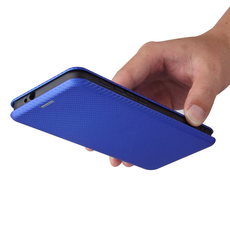 For Motorola Moto G30 / G10 Carbon Fiber Texture Horizontal Flip TPU + PC + PU Leather Case with Card Slot