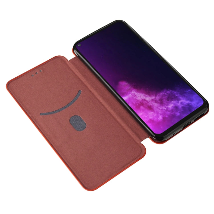 For Motorola Moto G Play (2021) Carbon Fiber Texture Horizontal Flip TPU + PC + PU Leather Case with Card Slot