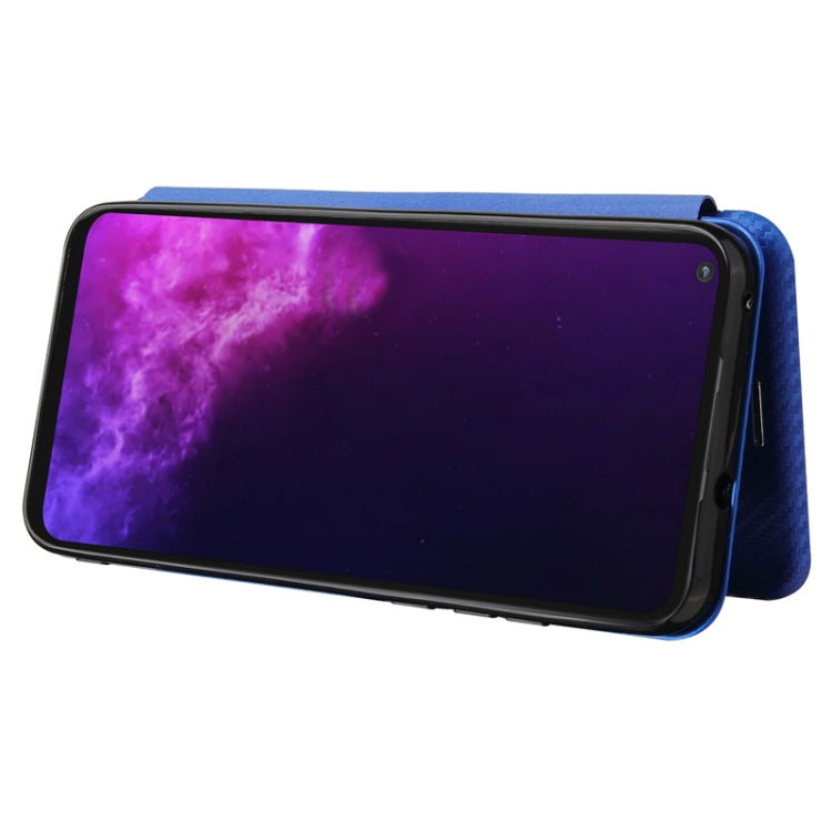 For Motorola Moto G Play (2021) Carbon Fiber Texture Horizontal Flip TPU + PC + PU Leather Case with Card Slot