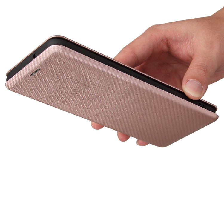 For ZTE Axon 20 5G / 4G Carbon Fiber Texture Horizontal Flip TPU + PC + PU Leather Case with Card Slot