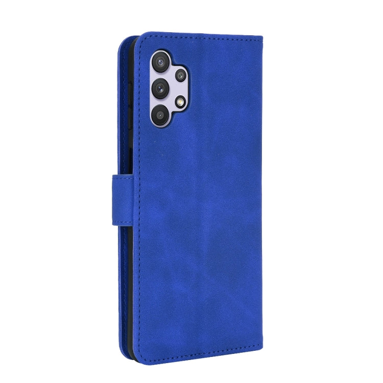 For Samsung Galaxy A32 5G Solid Color Skin Feel Magnetic Buckle Horizontal Flip Calf Texture PU Leather Case with Holder & Card Slots & Wallet