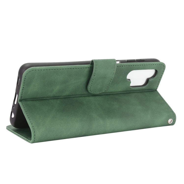 For Samsung Galaxy A32 5G Solid Color Skin Feel Magnetic Buckle Horizontal Flip Calf Texture PU Leather Case with Holder & Card Slots & Wallet