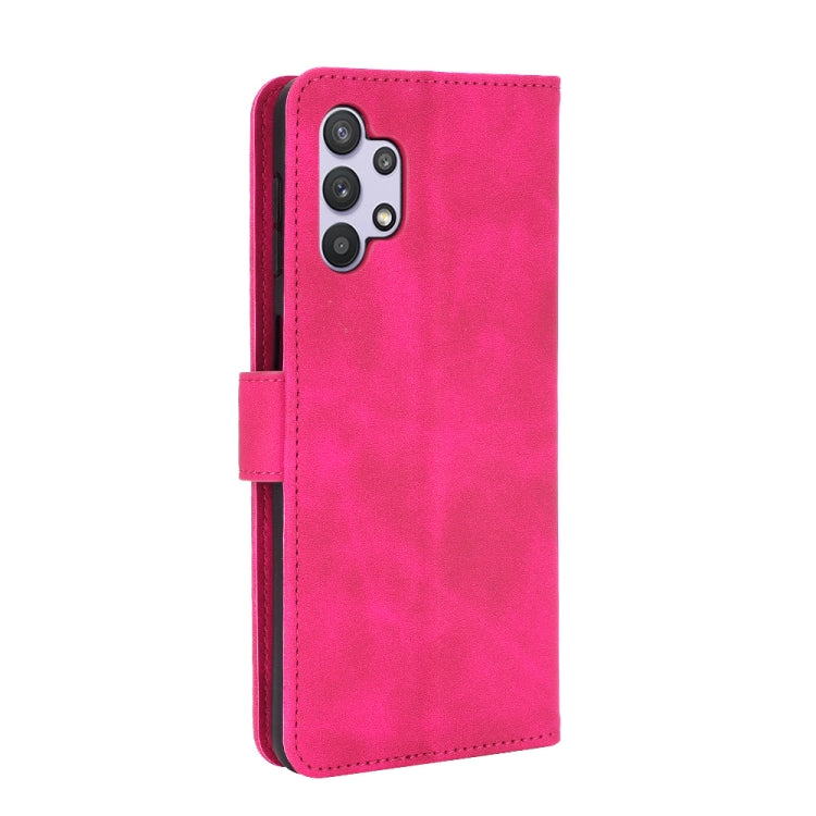 For Samsung Galaxy A32 5G Solid Color Skin Feel Magnetic Buckle Horizontal Flip Calf Texture PU Leather Case with Holder & Card Slots & Wallet