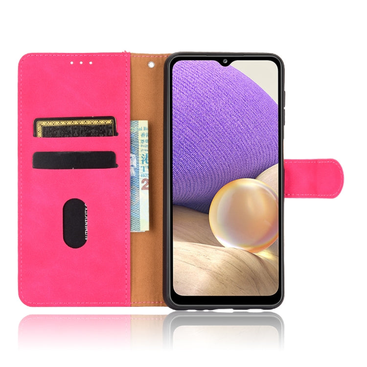 For Samsung Galaxy A32 5G Solid Color Skin Feel Magnetic Buckle Horizontal Flip Calf Texture PU Leather Case with Holder & Card Slots & Wallet