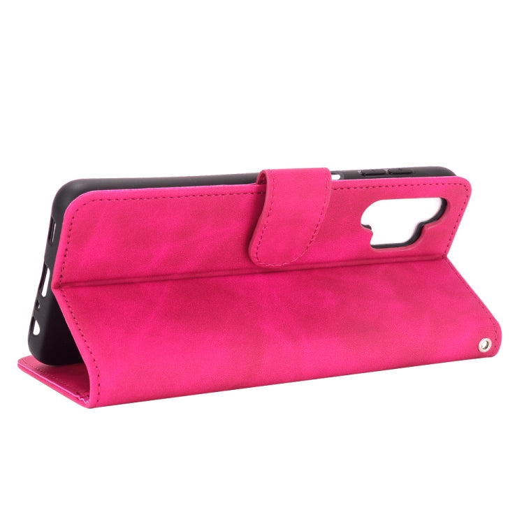 For Samsung Galaxy A32 5G Solid Color Skin Feel Magnetic Buckle Horizontal Flip Calf Texture PU Leather Case with Holder & Card Slots & Wallet