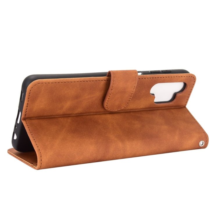For Samsung Galaxy A32 5G Solid Color Skin Feel Magnetic Buckle Horizontal Flip Calf Texture PU Leather Case with Holder & Card Slots & Wallet