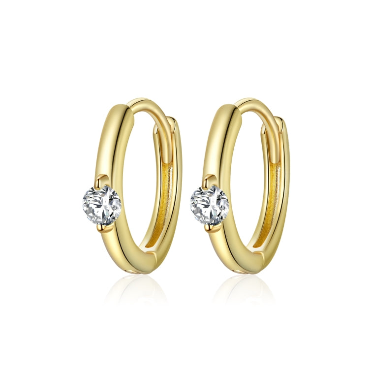S925 Sterling Silver Silver Fashion Zircon Ear Buckle Women Earrings