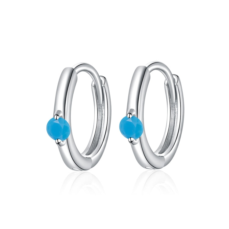 S925 Sterling Silver Silver Fashion Zircon Ear Buckle Women Earrings