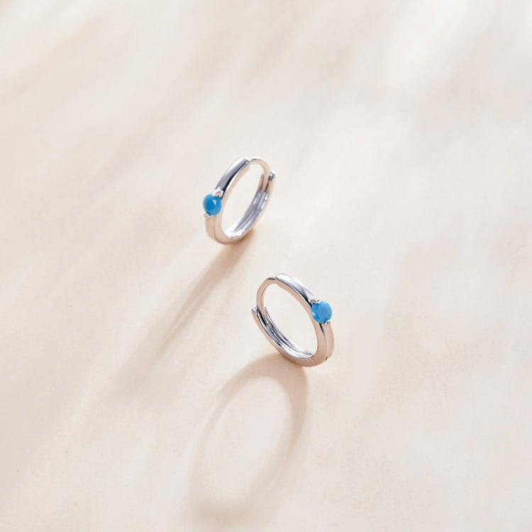 S925 Sterling Silver Silver Fashion Zircon Ear Buckle Women Earrings