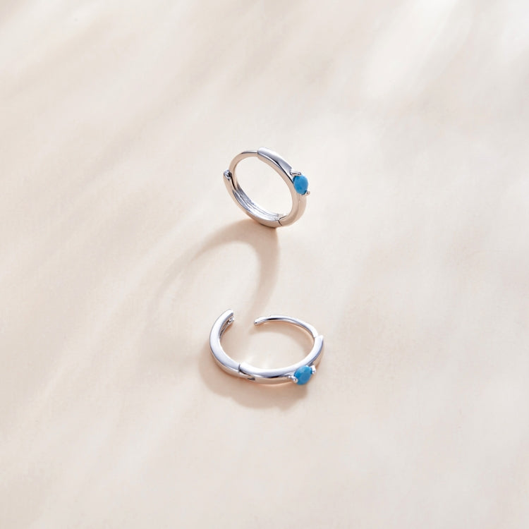 S925 Sterling Silver Silver Fashion Zircon Ear Buckle Women Earrings