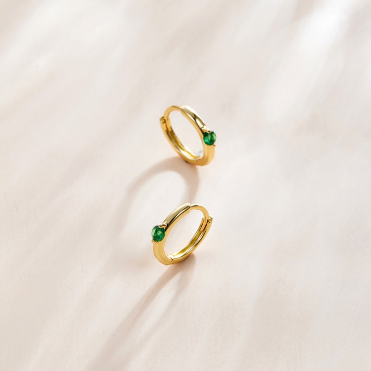 S925 Sterling Silver Silver Fashion Zircon Ear Buckle Women Earrings